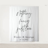 Nothing ファンシー Just Loveの写結婚真の背景 タペストリー (正面)