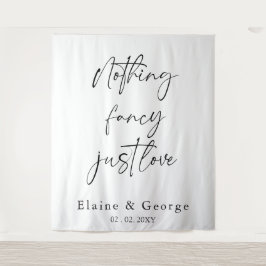 Nothing ファンシー Just Loveの写結婚真の背景 タペストリー