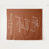 Nothing ファンシー Just Loveの写結婚真の背景 タペストリー (正面(横))