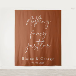 Nothing ファンシー Just Loveの写結婚真の背景 タペストリー