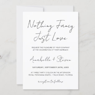 Nothing ファンシー Just Loveの結婚写真 招待状