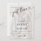 Nothing ファンシー Just Loveの結婚写真 招待状 (正面)