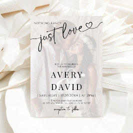 Nothing ファンシー Just Loveの結婚写真 招待状