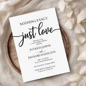 Nothing ファンシー Just LoveのQR結婚 RSVP 招待状