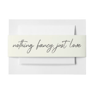 Nothing ファンシー Just Loveエレガクラシックントウェディング 招待状ベリーバンド