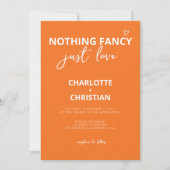 Nothing ファンシー Just Loveカラフルレトロ結婚 招待状 (正面)