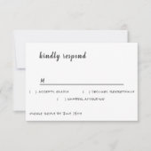 Nothing ファンシー Just LoveシンプルカジュアルChalkboard 出欠カード (正面)