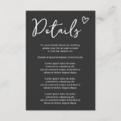 Nothing ファンシー Just Loveシンプル QRコード エンクロージャーカード (正面)