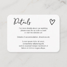 Nothing ファンシー Just Loveシンプル QRコード エンクロージャーカード