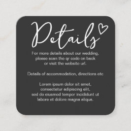 Nothing ファンシー Just Loveシンプル QRコード エンクロージャーカード