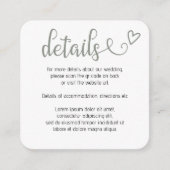 Nothing ファンシー Just Loveシンプル QRコード エンクロージャーカード (正面)