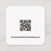 Nothing ファンシー Just Loveシンプル QRコード エンクロージャーカード (裏面)