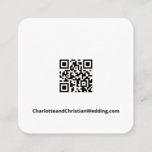 Nothing ファンシー Just Loveシンプル QRコード エンクロージャーカード (裏面)