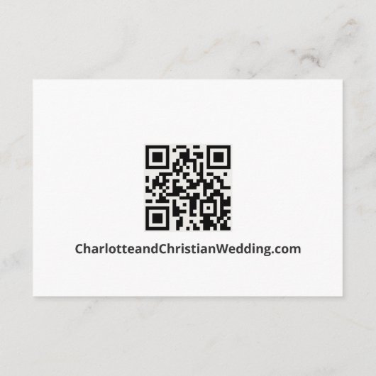 Nothing ファンシー Just Loveシンプル QRコード エンクロージャーカード (裏面)
