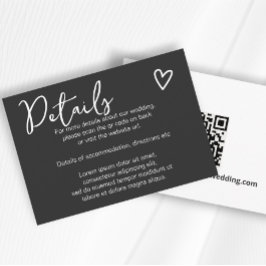 Nothing ファンシー Just Loveシンプル QRコード エンクロージャーカード