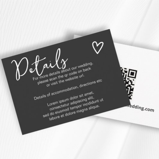 Nothing ファンシー Just Loveシンプル QRコード エンクロージャーカード