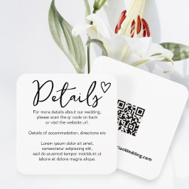 Nothing ファンシー Just Loveシンプル QRコード エンクロージャーカード