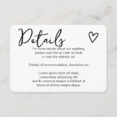 Nothing ファンシー Just Loveシンプル QRコード エンクロージャーカード (正面)