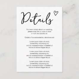 Nothing ファンシー Just Loveシンプル QRコード エンクロージャーカード