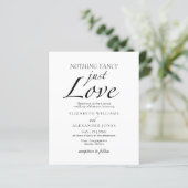 Nothing ファンシー Just Loveスクリプト結婚式招待状 (スタンド正面)
