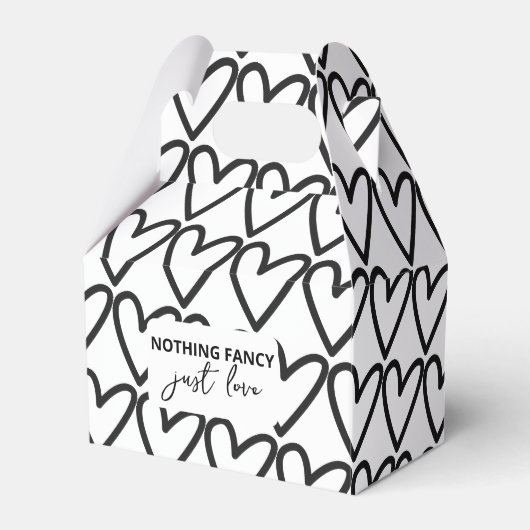 Nothing ファンシー Just Loveハートパタ結婚ーン フェイバーボックス (正面サイド)