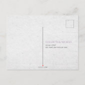 Nothing ファンシー Just LoveフローラウェディングカジュアルRSVP インビテーションポストカード (裏面)