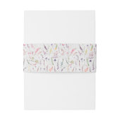 Nothing ファンシー Just Loveフローラカジュアル結婚の 招待状ベリーバンド (裏面例)