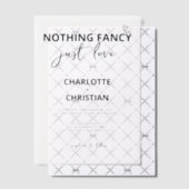 Nothing ファンシー Just Loveミニマシンプルリスト ベラム紙招待状 (オフセット (招待状))