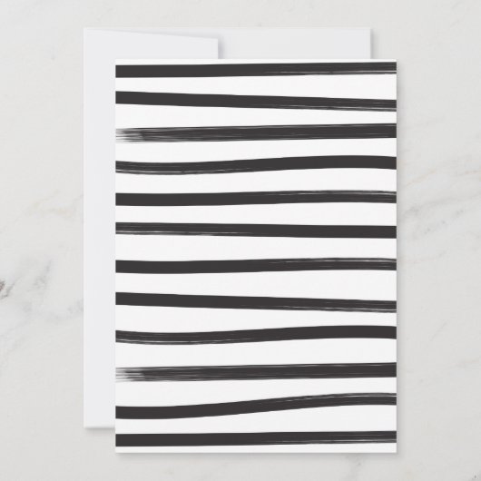 Nothing ファンシー Just Loveモダンタイポグラフィ結婚 招待状 (裏面)