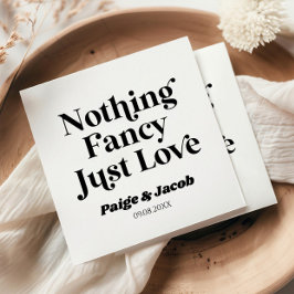 Nothing ファンシー Just Loveレトロカジュアル結婚の スタンダードカクテルナプキン