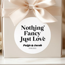 Nothing ファンシー Just Loveレトロカジュアル結婚の ラウンドシール