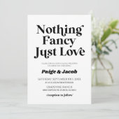 Nothing ファンシー Just Loveレトロカジュアル結婚の 招待状 (スタンド正面)