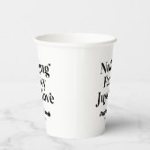 Nothing ファンシー Just Loveレトロカジュアル結婚の 紙コップ (右)