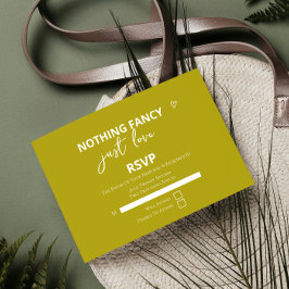 Nothing ファンシー Just Loveレトロカラフル結婚の 出欠カード