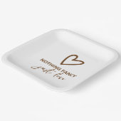 Nothing ファンシー Just Loveレトロ70s結婚 ペーパープレート (傾斜あり)