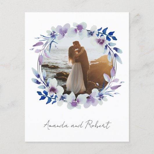 Nothing ファンシー Just Love予算結婚式招待状 (裏面)