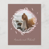 Nothing ファンシー Just Love予算結婚式招待状 (裏面)