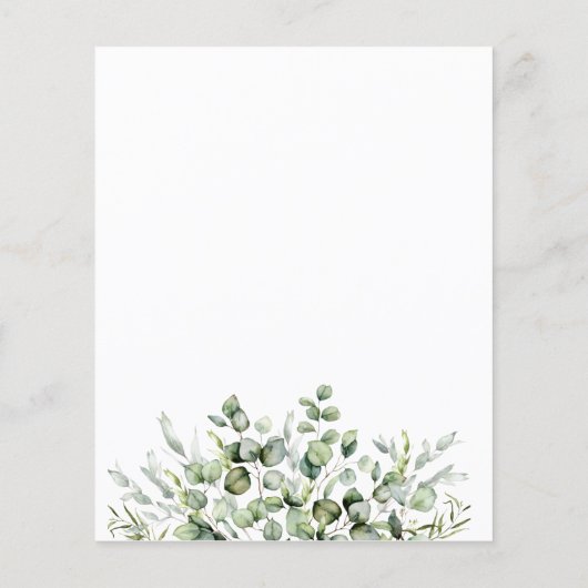 Nothing ファンシー Just Love予算結婚式招待状 (裏面)