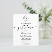 Nothing ファンシー Just Love予算結婚式招待状 (スタンド正面)