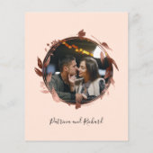 Nothing ファンシー Just Love予算結婚式招待状 (裏面)