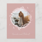 Nothing ファンシー Just Love予算結婚式招待状 (裏面)