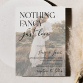 Nothing ファンシー Just Love写真カジュアル結婚の 招待状