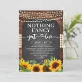 Nothing ファンシー Just Love素朴結婚式招待状 招待状 (スタンド正面)