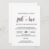 Nothing ファンシー Just Love結婚式招待状 招待状 (正面/裏面)