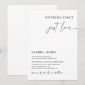 Nothing ファンシー Just Love結婚式招待状 招待状 (正面/裏面)