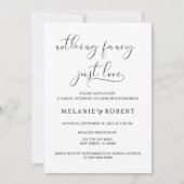 Nothing ファンシー Just Love結婚式招待状 招待状 (正面)