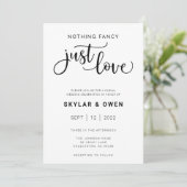 Nothing ファンシー Just Love結婚式招待状 招待状 (スタンド正面)