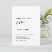Nothing ファンシー Just Love結婚式招待状 招待状 (スタンド正面)
