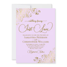 Nothing ファンシー Just Love薄紫&金ゴールド結婚ズ