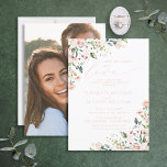 Nothing ファンシー Just Love赤面ピンクフォト結婚ズ 招待状<br><div class="desc">トレンディー、赤面ピンクの水の色のフローラカジュアルデザインと一緒に結婚の、または放課後の披露宴お祝いのための完璧な招待を作成しモダン、手書き文字のタイポグラフィを特徴とする。招待状の裏には写真がお気に入りのある。私たちの小さなビジネスをサポートしてくれてありがとう、私たちは本当に感謝！私たちは、あなたが私たちと同じようにこのデザインを愛し、私たちは喜んで、あなたを招待状したい私たちの新しいプライベートのFacebookグループのブリデスのための計画のヒントの一部に参加する忙しこと結婚を望む。https://www.facebook.com/groups/622298402544171 Copyright Anastasia Surridge for エレガント招待状,  all rights reserved.</div>